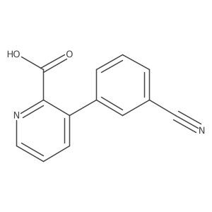 3-(3-Cyanophenyl)picolinic acid Structure