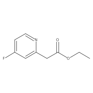 Ethyl 2-(4-fluoropyridin-2-YL)acetate结构式