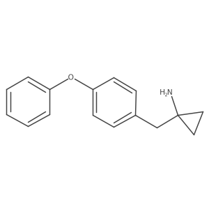 1-[(4-Phenoxyphenyl)methyl]cyclopropan-1-amine结构式