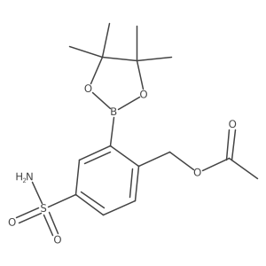 4-Sulfamoyl-2-(4,4,5,5-tetramethyl-1,3,2-dioxaborolan-2-YL)benzyl acetate Structure