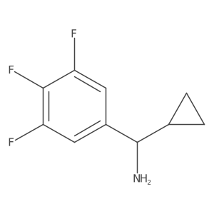 Cyclopropyl(3,4,5-trifluorophenyl)methanamine Structure