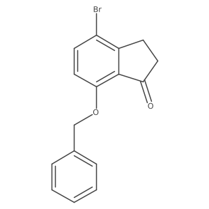4-bromo-2,3-dihydro-7-(phenylmethoxy)-1H-Inden-1-one Structure