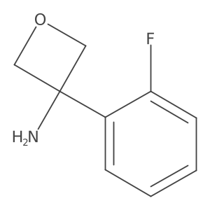 3-(2-Fluorophenyl)oxetan-3-amine结构式
