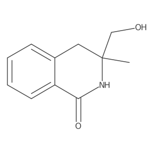 3-(Hydroxymethyl)-3-methyl-2,4-dihydroisoquinolin-1-one Structure
