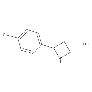 2-(4-Chlorophenyl)azetidine hydrochloride Structure