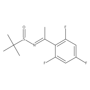 2-Methyl-N-[(1E)-1-(2,4,6-trifluorophenyl)ethylidene]propane-2-sulfinamide结构式