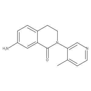 7-Amino-2-(4-methyl-pyridin-3-yl)-3,4-dihydro-2H-isoquinolin-1-one Structure