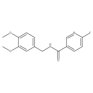N-[(3,4-dimethoxyphenyl)methyl]-6-fluoropyridine-3-carboxamide结构式