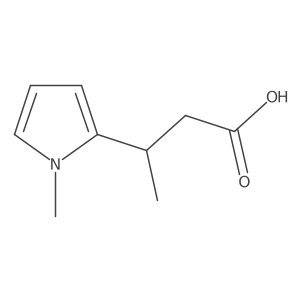 3-(1-methyl-1H-pyrrol-2-yl)butanoic acid Structure