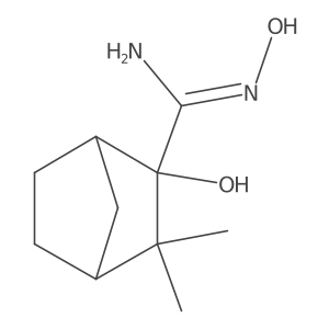 N',2-dihydroxy-3,3-dimethyl-norbornane-2-carboxamidine Structure