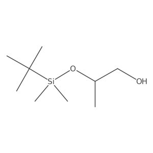 2-([tert-Butyl(dimethyl)silyl]oxy)propan-1-ol结构式