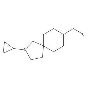 8-(Chloromethyl)-2-cyclopropyl-2-azaspiro[4.5]decane Structure