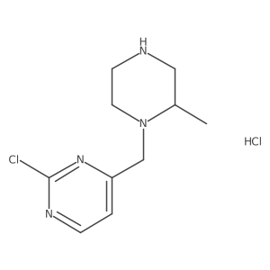 2-Chloro-4-(2-methyl-piperazin-1-ylmethyl)-pyrimidine hydrochloride Structure