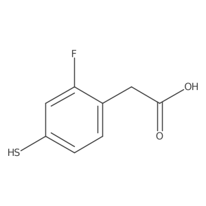 2-(2-Fluoro-4-mercaptophenyl)acetic acid Structure