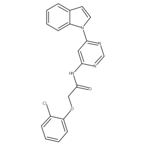 N-(6-(1H-indol-1-yl)pyrimidin-4-yl)-2-(2-chlorophenoxy)acetamide Structure