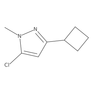 5-Chloro-3-cyclobutyl-1-methyl-1H-pyrazole Structure