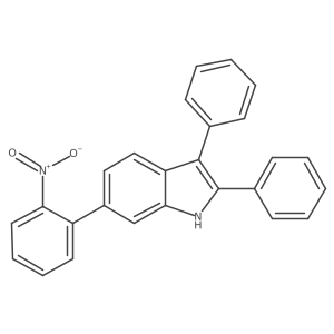 6-(2-nitrophenyl)-2,3-diphenyl-1H-indole Structure