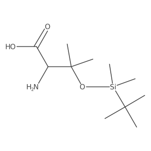 (R)-2-Amino-3-((tert-butyldimethylsilyl)oxy)-3-methylbutanoic acid结构式