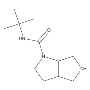 (3aS,6aS)-N-tert-butyl-octahydropyrrolo[2,3-c]pyrrole-1-carboxamide Structure