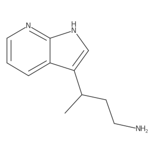 3-{1H-pyrrolo[2,3-b]pyridin-3-yl}butan-1-amine结构式
