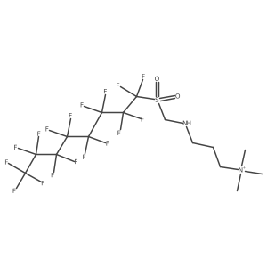 3-[[(Perfluorooctyl)sulfonyl]methylamino]-N,N,N-trimethyl-1-propanaminium结构式