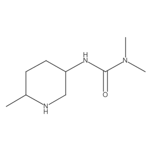 3,3-Dimethyl-1-(6-methylpiperidin-3-yl)urea Structure