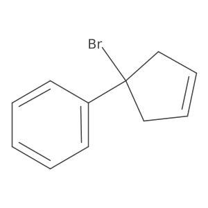(1-Bromocyclopent-3-en-1-yl)benzene结构式