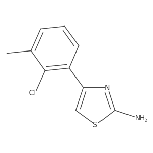 4-(2-Chloro-3-methylphenyl)-1,3-thiazol-2-amine Structure