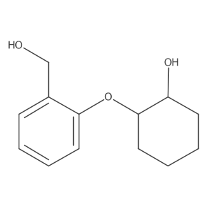 trans-2-[2-(Hydroxymethyl)phenoxy]cyclohexan-1-ol结构式