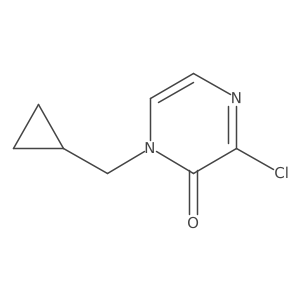 3-chloro-1-(cyclopropylmethyl)pyrazin-2(1H)-one Structure