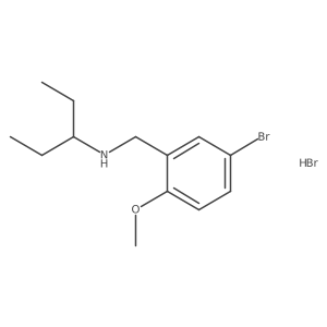 N-(5-bromo-2-methoxybenzyl)-3-pentanamine hydrobromide结构式