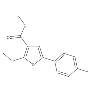Methyl 2-methoxy-5-(4-methylphenyl)-3-furancarboxylate Structure