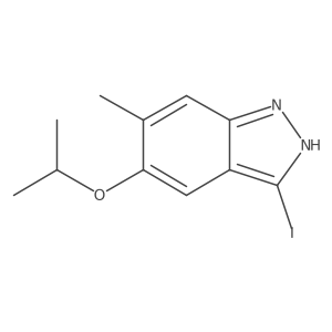 3-Iodo-5-isopropoxy-6-methyl-1H-indazole Structure