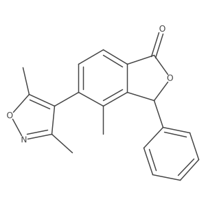 5-(3,5-Dimethyl-4-isoxazolyl)-4-methyl-3-phenyl-1(3h)-isobenzofuranone结构式