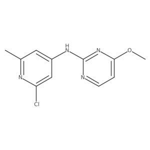 N-(2-chloro-6-methylpyridin-4-yl)-4-methoxypyrimidin-2-amine Structure