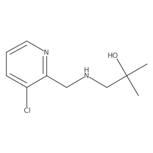 1-[[(3-Chloro-2-pyridinyl)methyl]amino]-2-methyl-2-propanol Structure