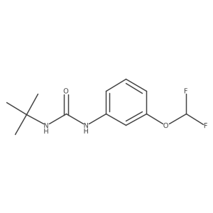 3-Tert-butyl-1-[3-(difluoromethoxy)phenyl]urea结构式