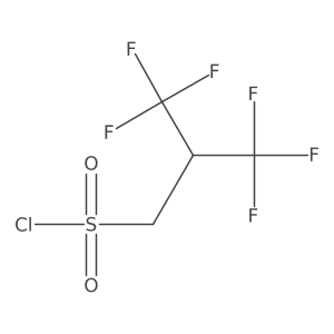 3,3,3-Trifluoro-2-(trifluoromethyl)propane-1-sulfonyl chloride Structure