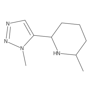 2-Methyl-6-(1-methyl-1H-1,2,3-triazol-5-yl)piperidine Structure