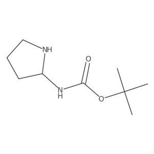 tert-Butyl (R)-pyrrolidin-2-ylcarbamate Structure