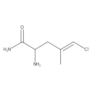 2-Amino-5-chloro-4-methylpent-4-enamide结构式
