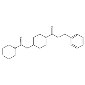 1-(Benzyloxycarbonyl)piperidin-4-yl morpholine-4-carboxylate结构式