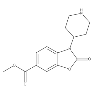 Methyl 2,3-dihydro-2-oxo-3-(4-piperidinyl)-6-benzoxazolecarboxylate Structure