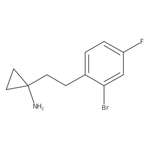 1-[2-(2-Bromo-4-fluorophenyl)ethyl]cyclopropan-1-amine Structure
