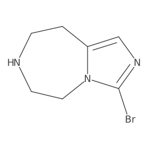 3-Bromo-6,7,8,9-tetrahydro-5H-imidazo[1,5-d][1,4]diazepine结构式