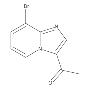 3-Acetyl-8-bromoimidazo[1,2-a]pyridine结构式