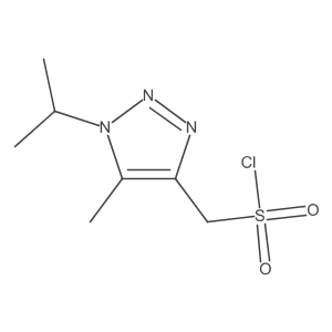 [5-Methyl-1-(propan-2-yl)-1H-1,2,3-triazol-4-yl]methanesulfonyl chloride Structure