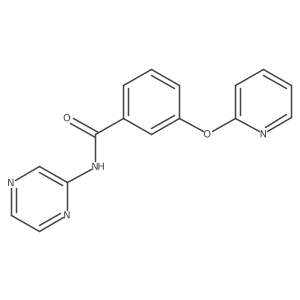 N-(pyrazin-2-yl)-3-(pyridin-2-yloxy)benzamide结构式