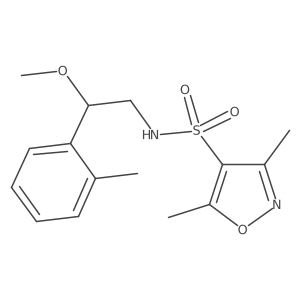 N-(2-methoxy-2-(o-tolyl)ethyl)-3,5-dimethylisoxazole-4-sulfonamide Structure
