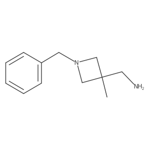 (1-Benzyl-3-methyl-azetidin-3-yl)methanamine结构式